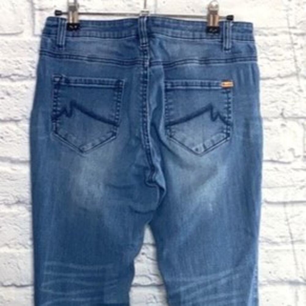 Max Studio Jeans Womens Size 6 Medium Wash Mid Rise Skinny Ankle Jeans - Picture 9 of 15
